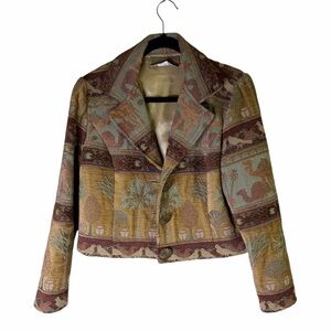 Painted Pony Women's Multicolor Patterned Jacket S